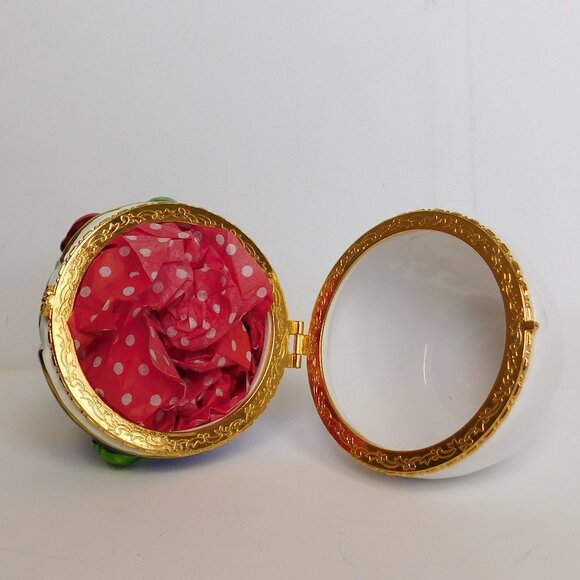 Christopher Radko "Chills Wills" Ceramic Hinged Snowman Trinket Box 6.5" - Picture 5 of 7